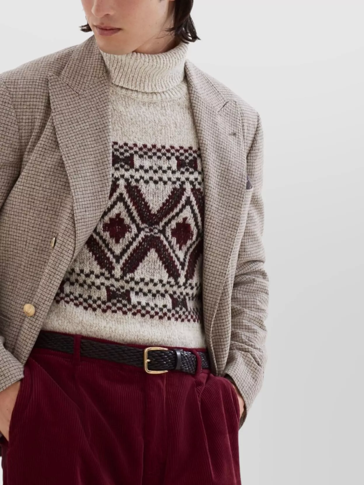 Brunello Cucinelli Wool And Silk Double-Breasted Jacket