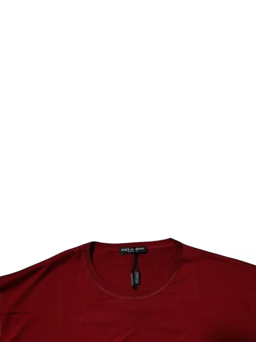 Dolce&Gabbana Cotton Logo Tape Crew Neck T-Shirt