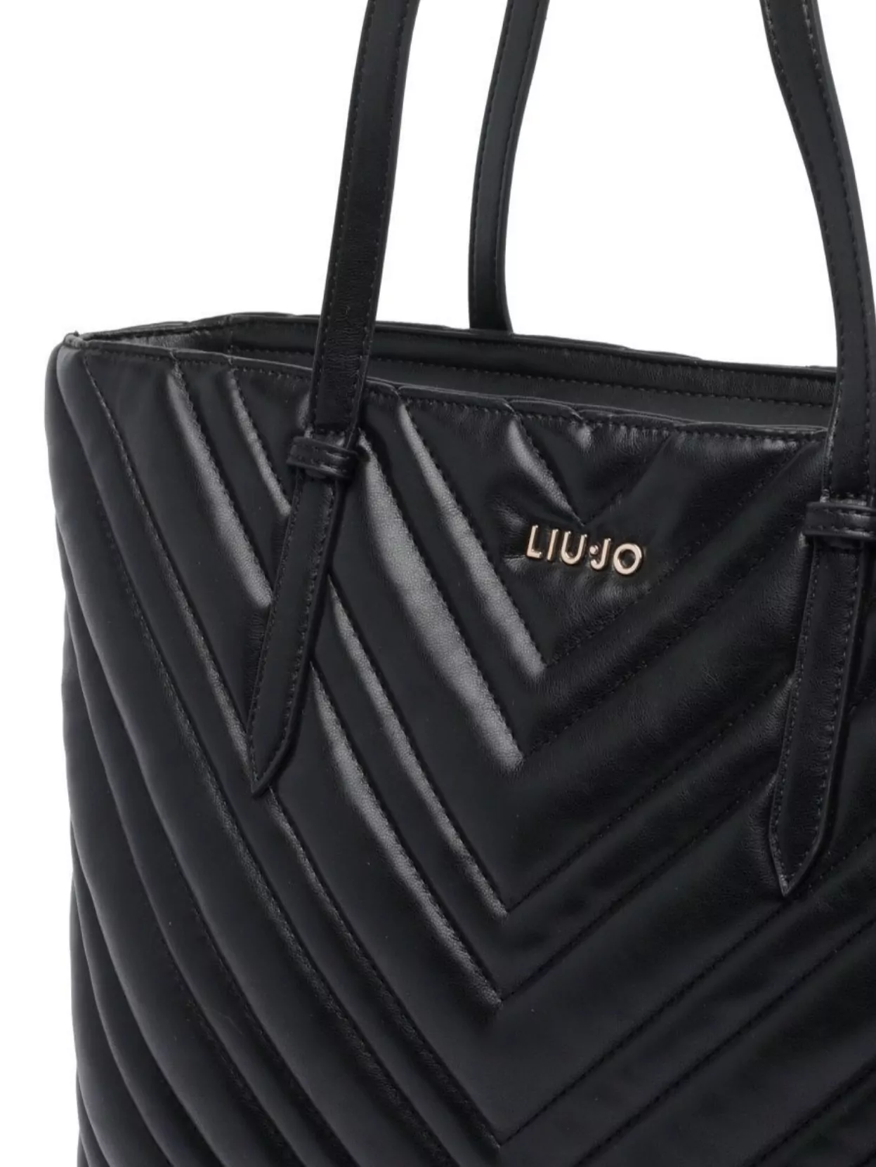 Liu Jo Chevron Pattern Quilted Tote Bag With Straps