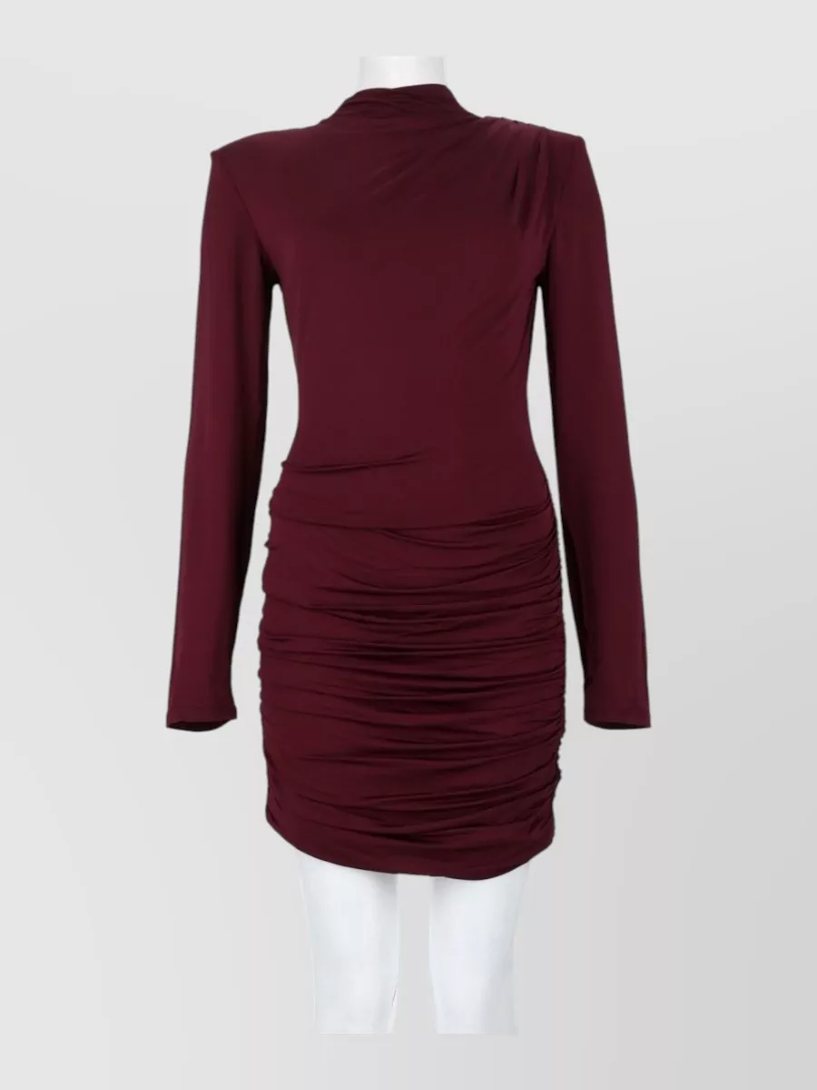 Rotate draped slim-fit mini dress
