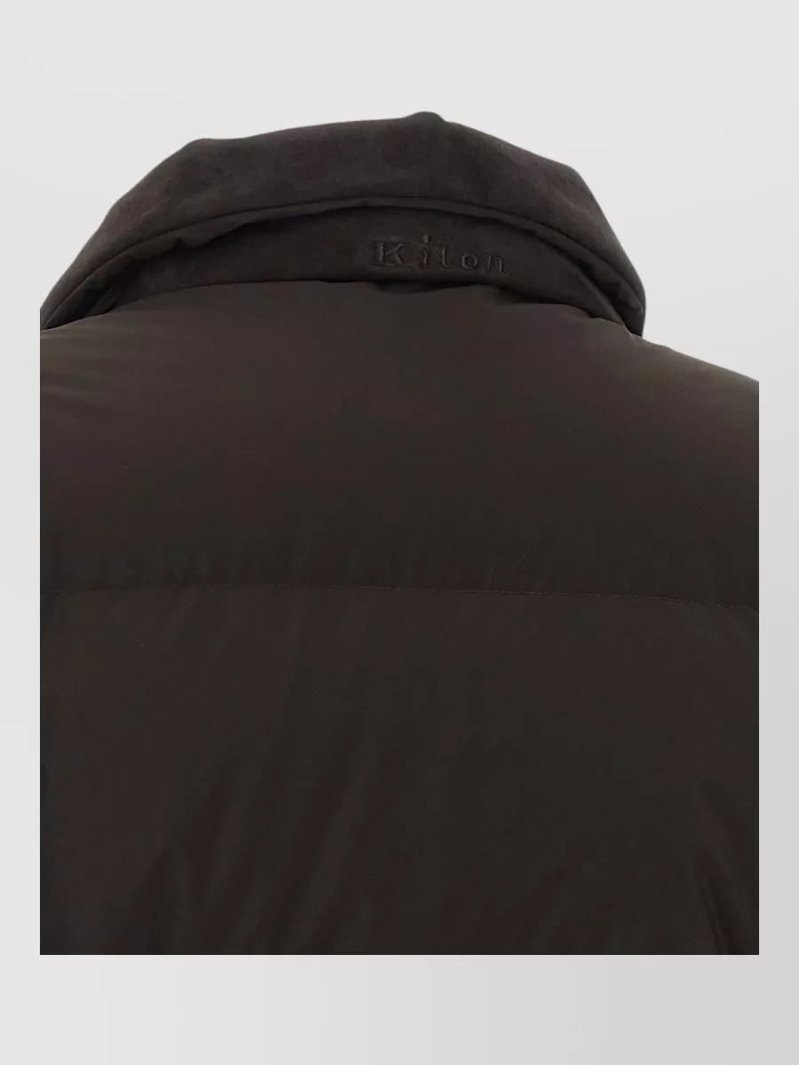 Kiton Down Drawstring Parka Coat