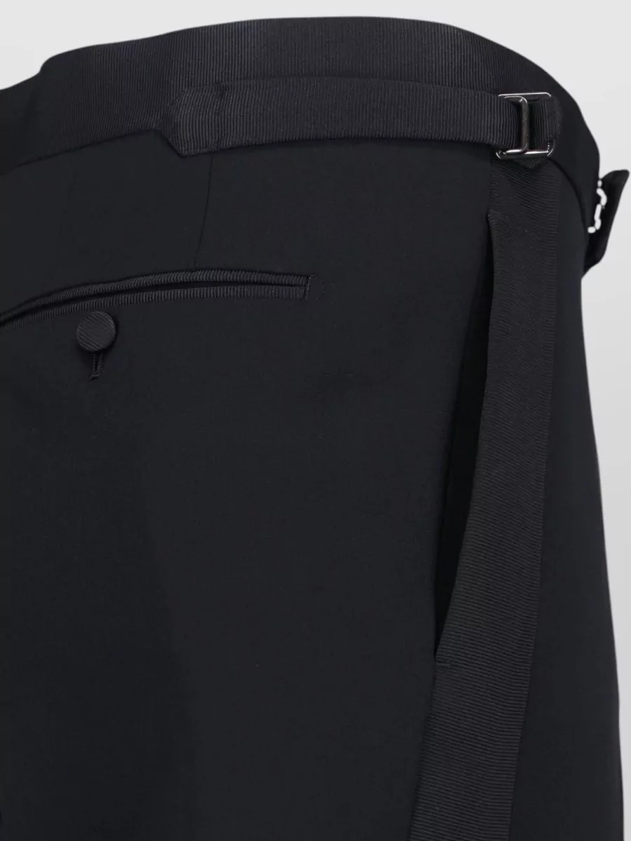 Tom Ford Straight Trousers Adjustable Waistband Belt Loops