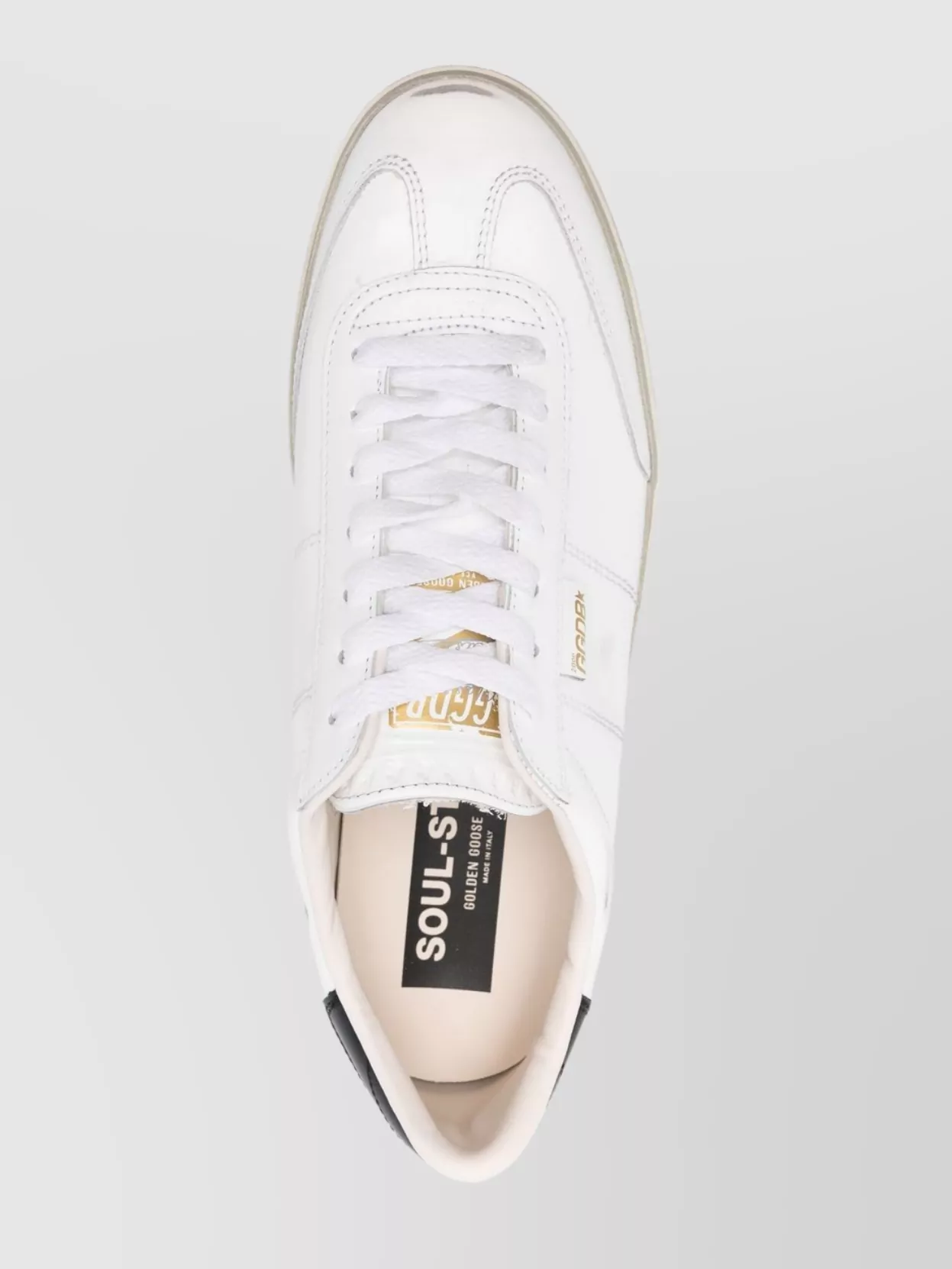 Golden Goose Distressed Lace-Up Sneakers Rubber Sole