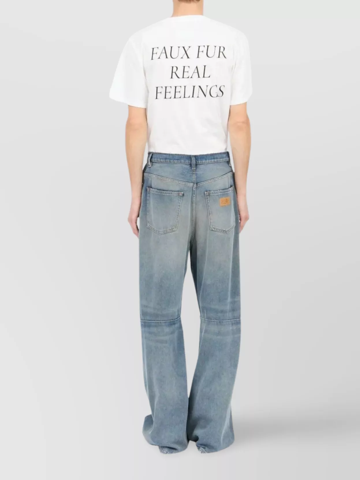 Mm6 Maison Margiela High Waist Wide Leg Five Pocket Trousers