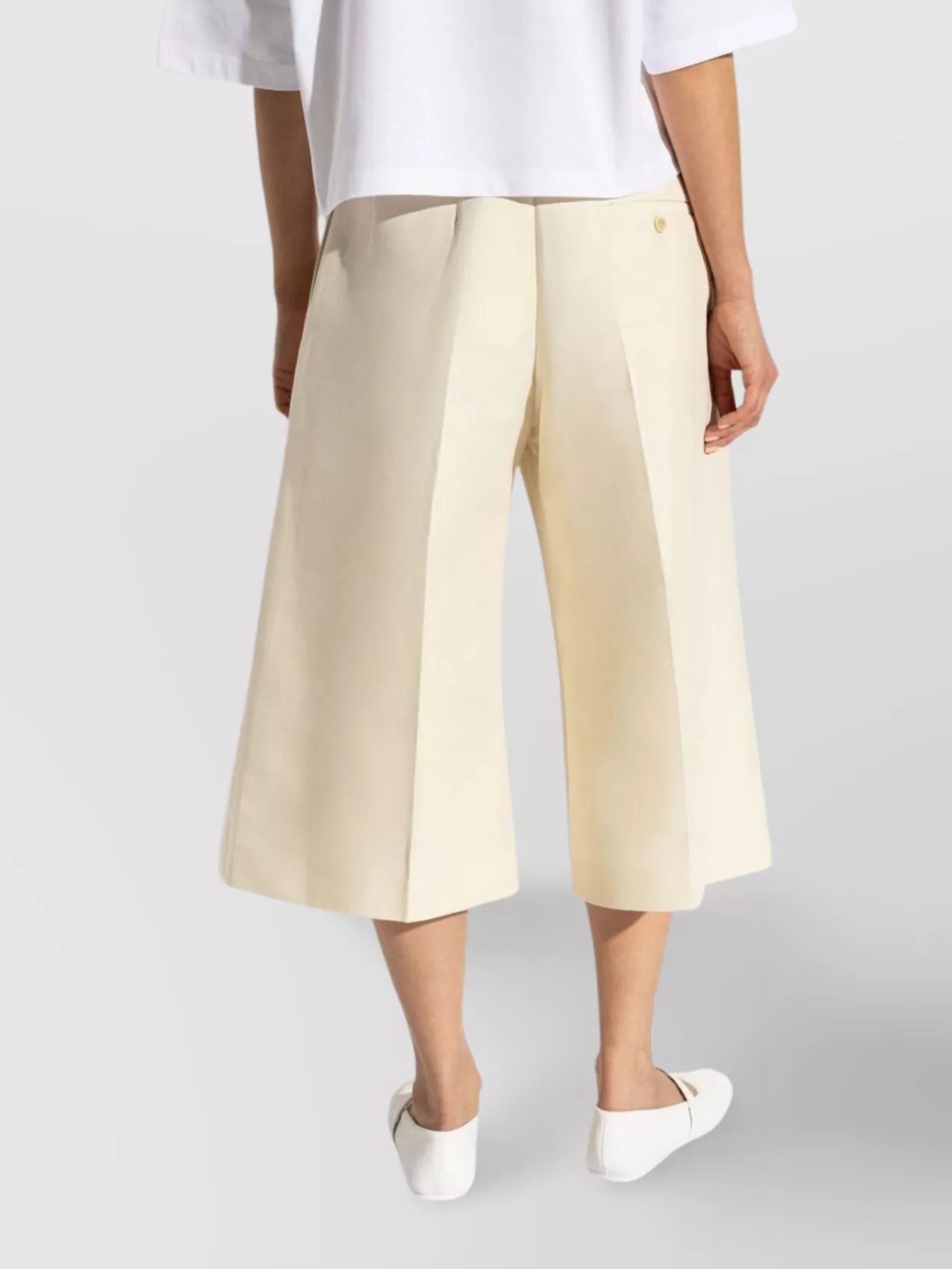 Marni Knee Length Pleated Wide Leg Trousers In Multi