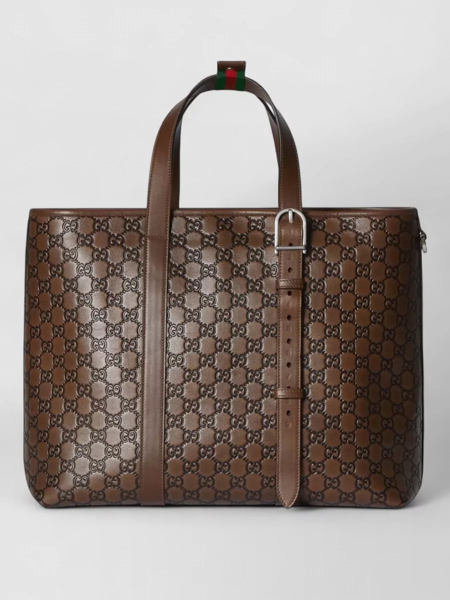 Gucci leather tote bag