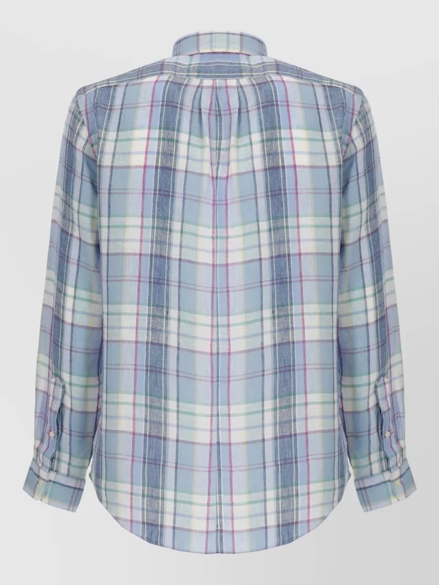 Ralph Lauren Checked Long-Sleeve Linen Shirt