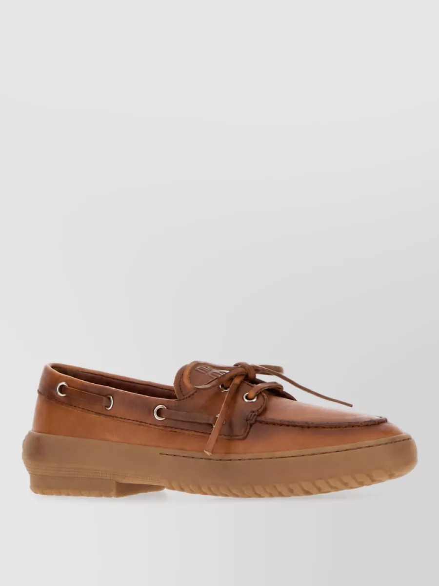 Miu Miu leather loafers