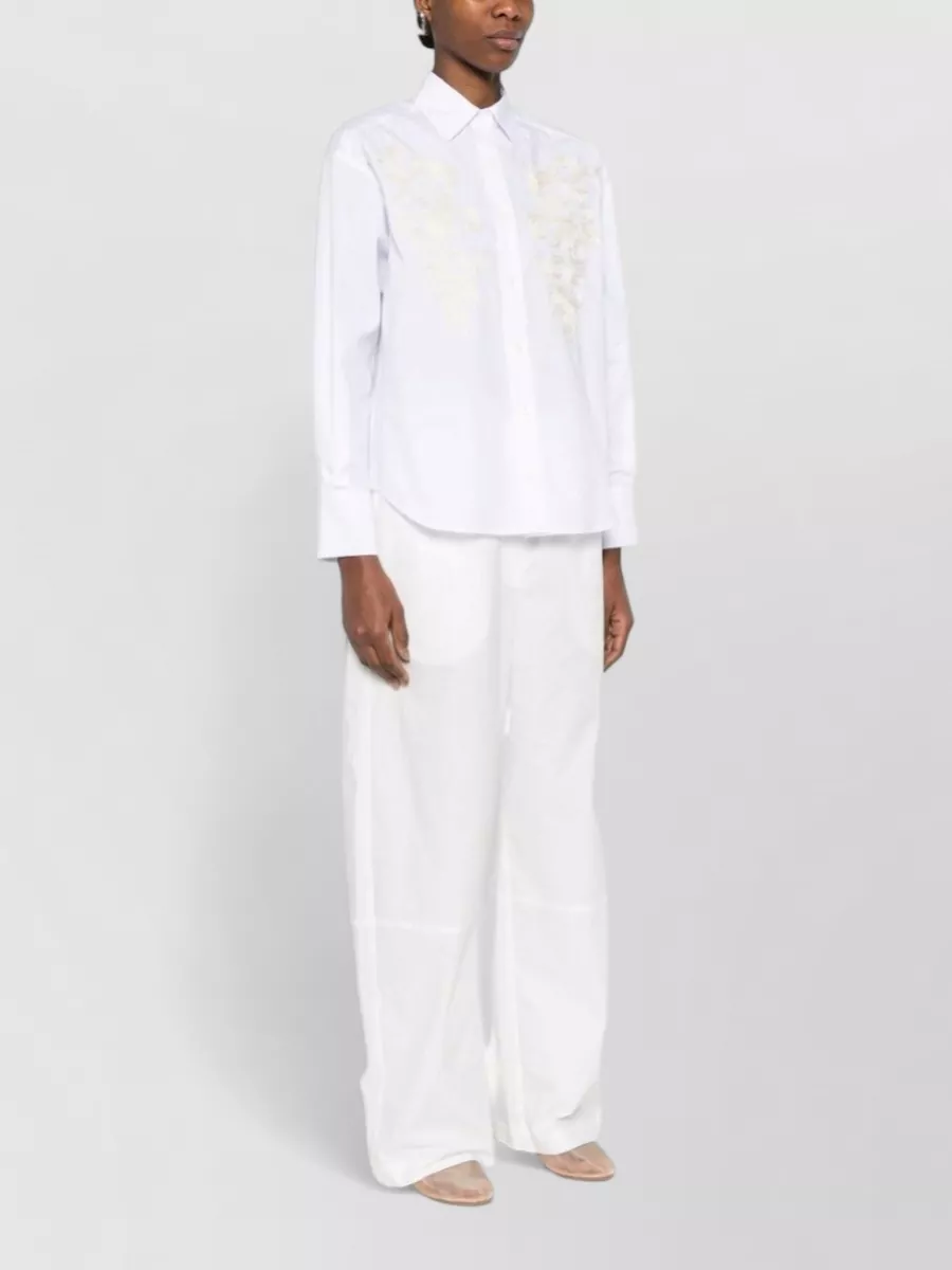 Ermanno Firenze Embroidered Cotton Long-Sleeve Shirt