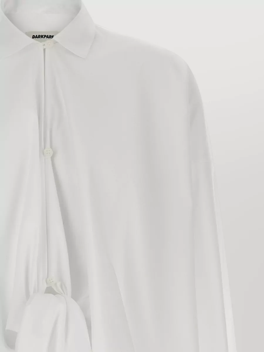 Darkpark Romy Shirt Long Tail Pleated Back