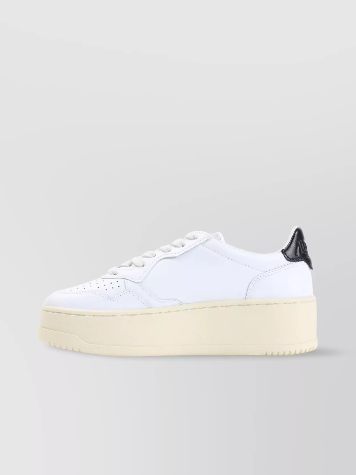 Autry Leather Back Chunky Rubber Perforated Platform Sneakers