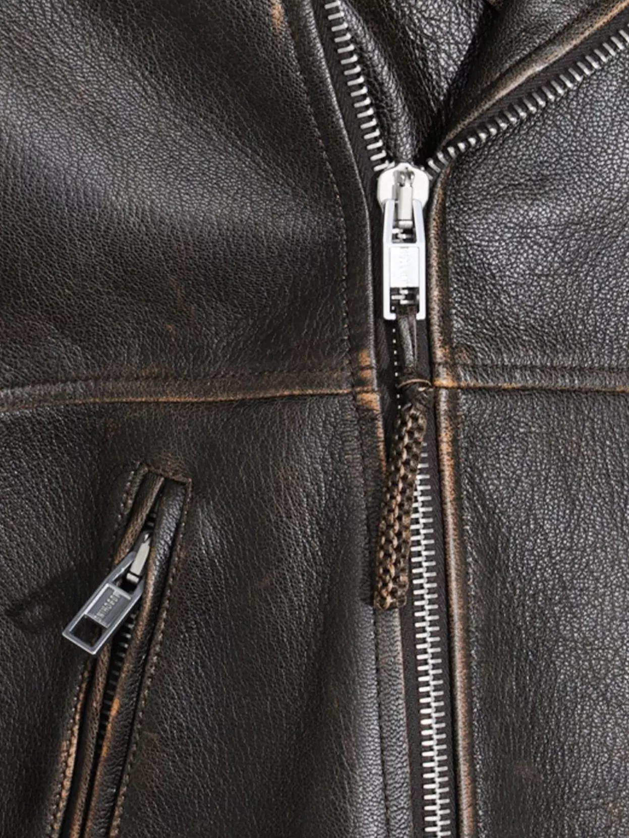 Moschino Leather Smiley Face Studded Jacket
