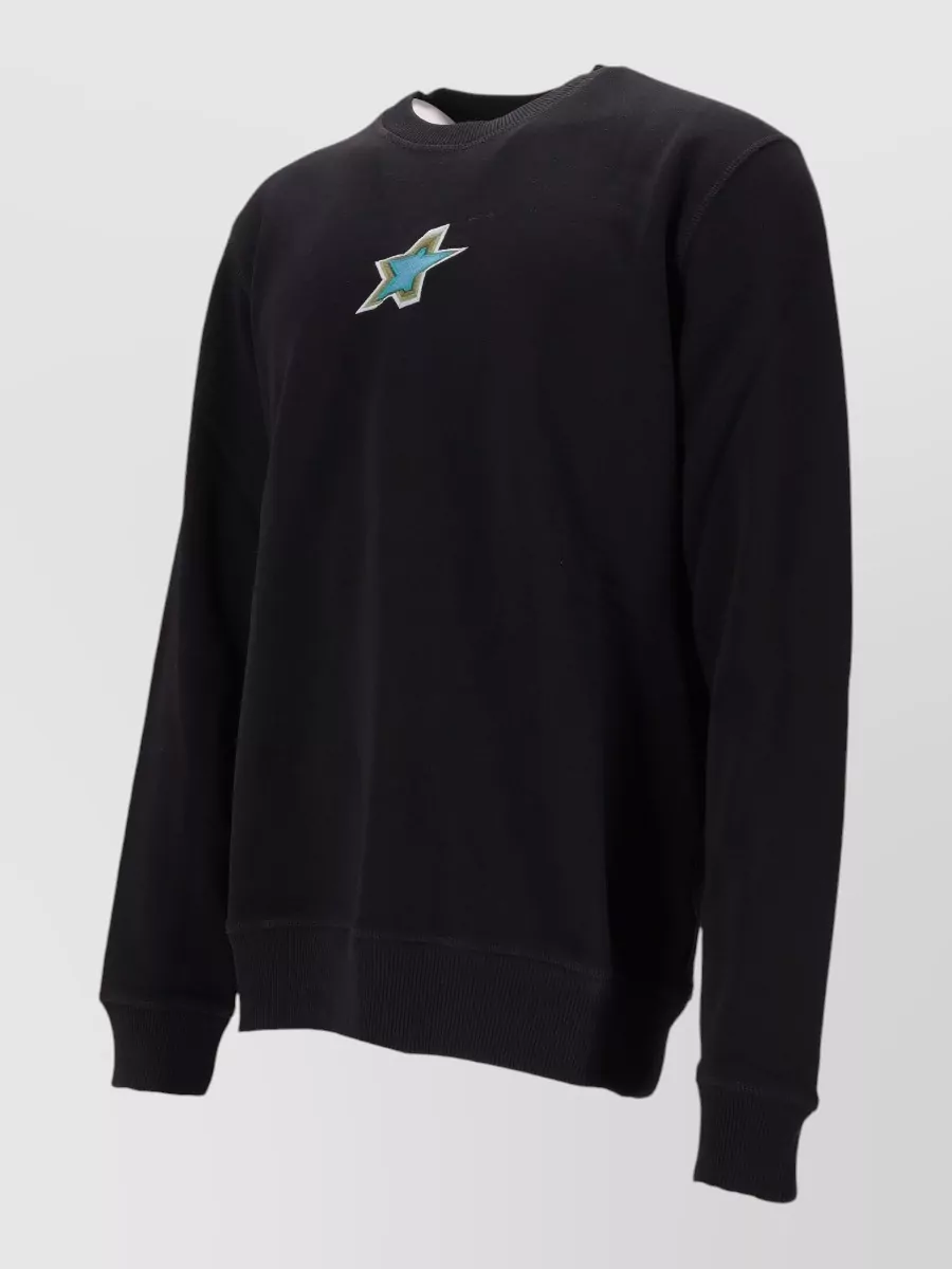 Paul Smith Regular Fit Graphic Sweatshirt With Ribbed Cuffs