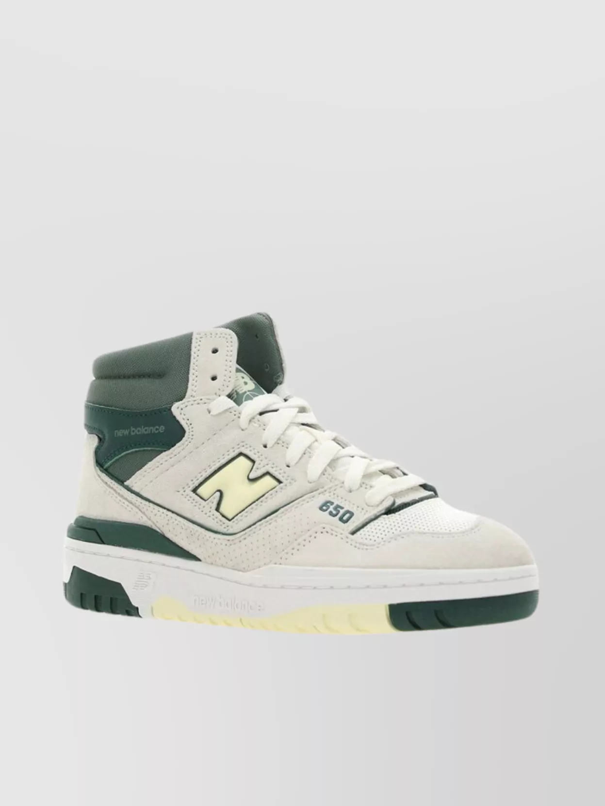 Shop New Balance 650 High-top Sneakers Perforated Detailing