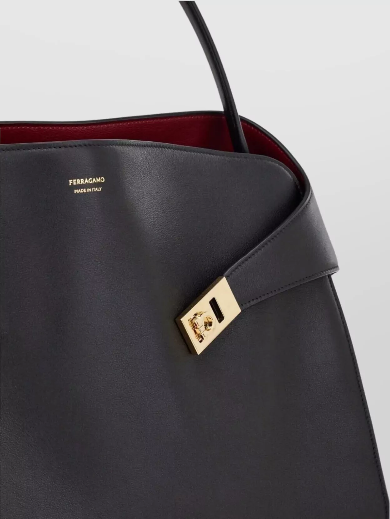 Ferragamo Large Bicolor Shoulder Bag