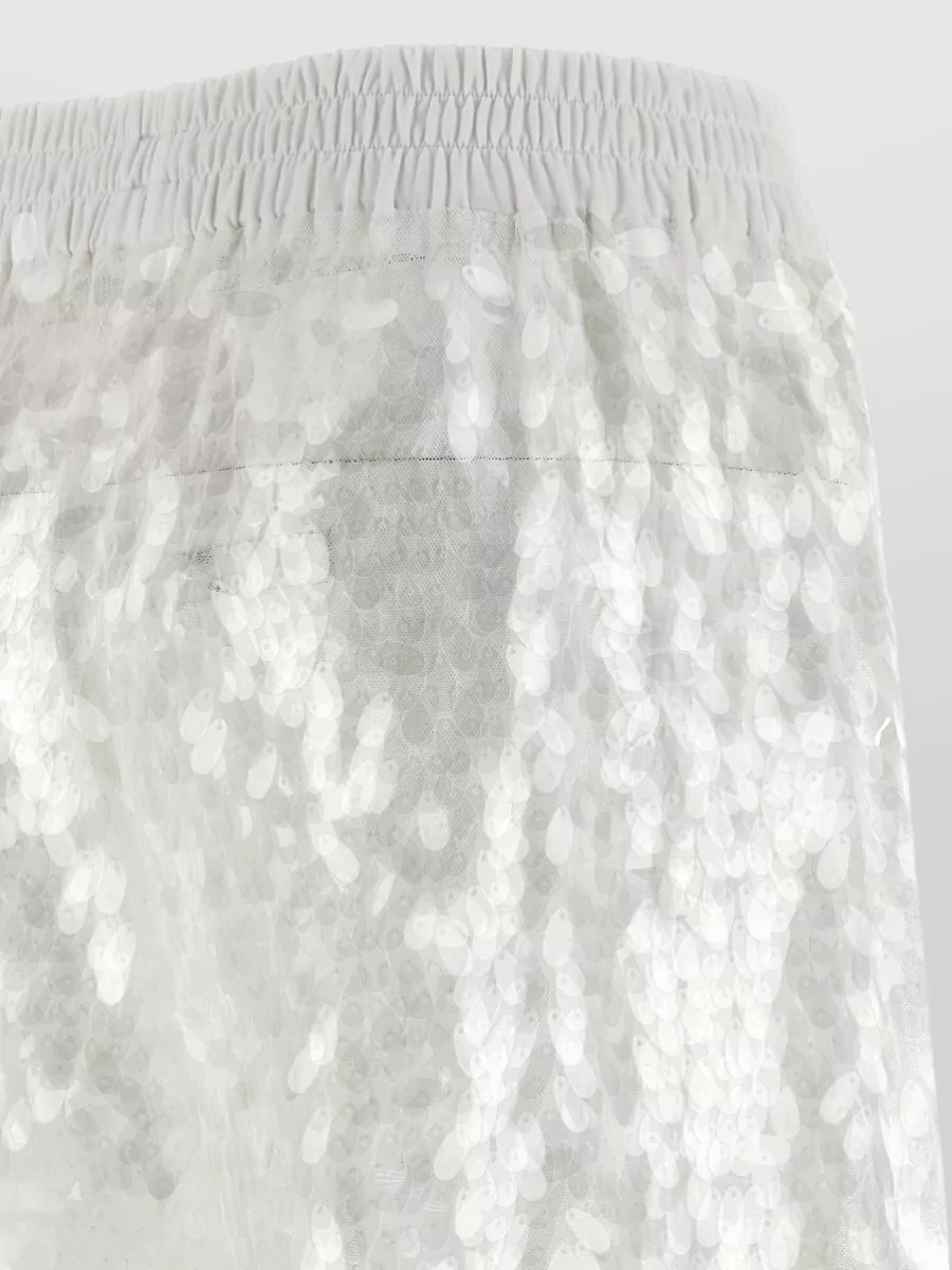 Norma Kamali Sequin Wide-Leg Trousers