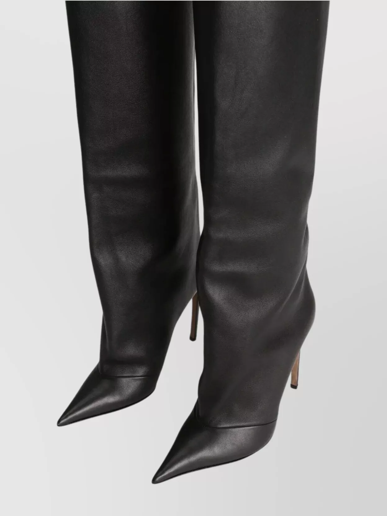Dolce&Gabbana Knee-High Stiletto Leather Boots