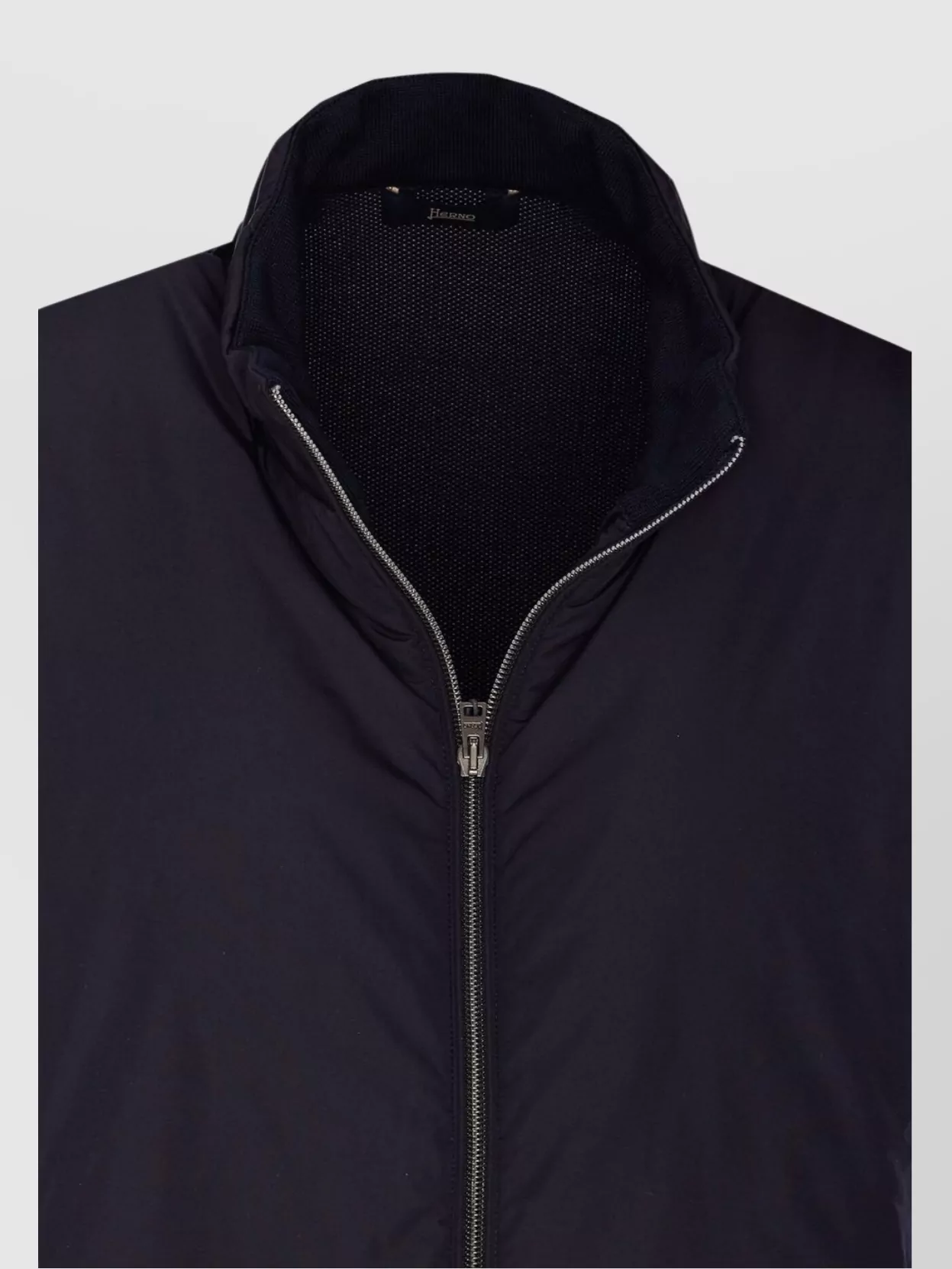 Herno Vest With High Collar And Zip Pockets