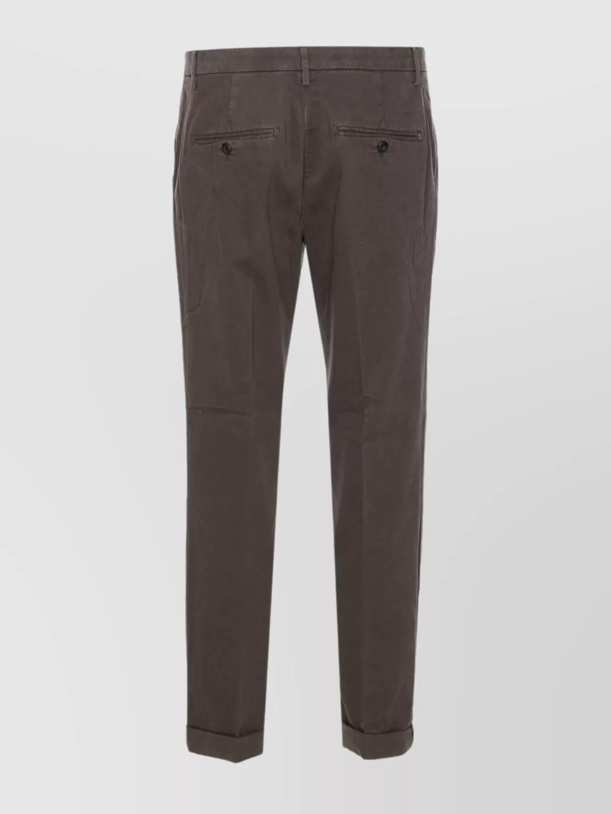 Dondup Trousers Tailored Cuffed Hem Detail