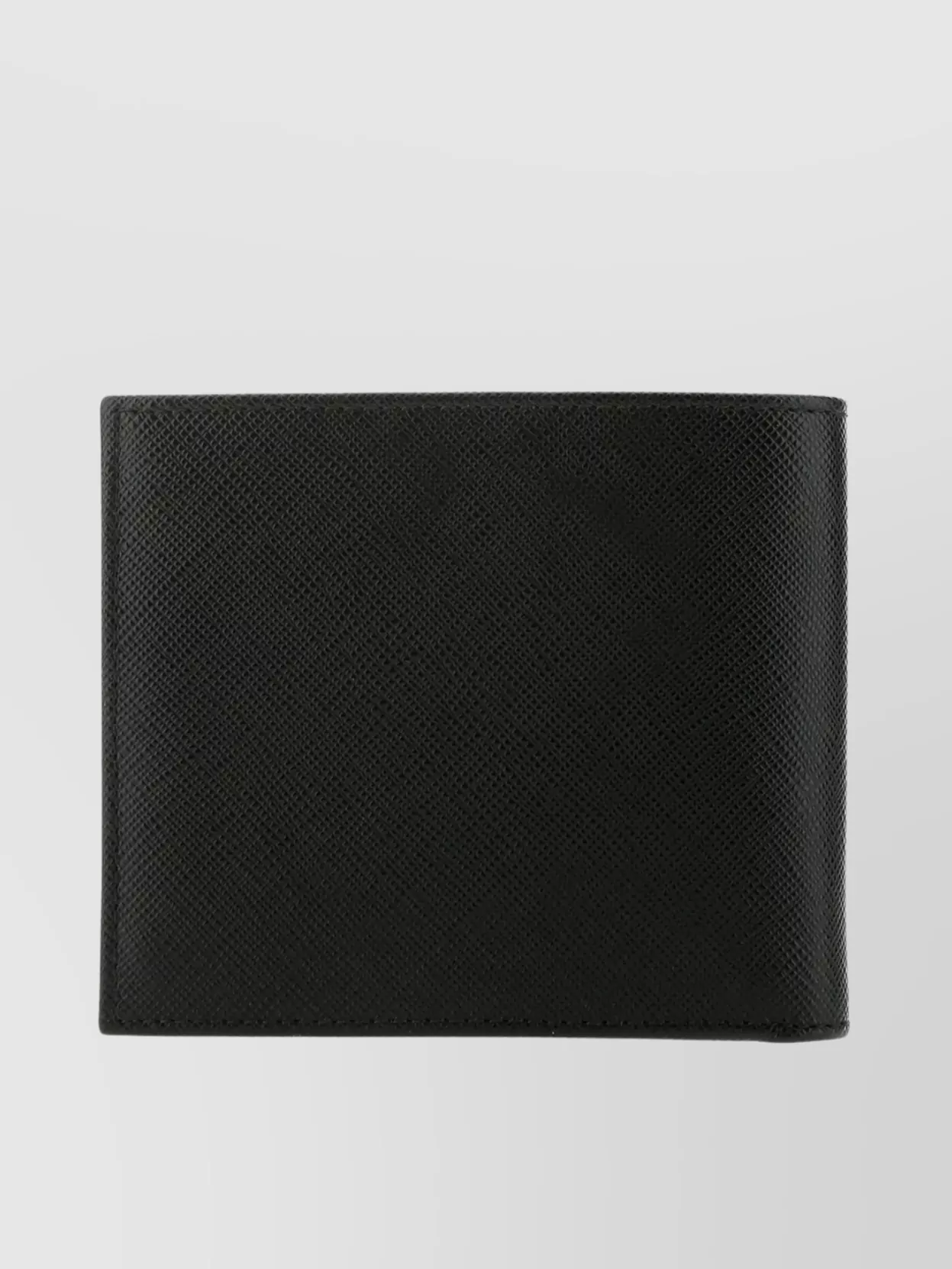 Shop Prada Leather Bifold Wallet Saffiano Texture