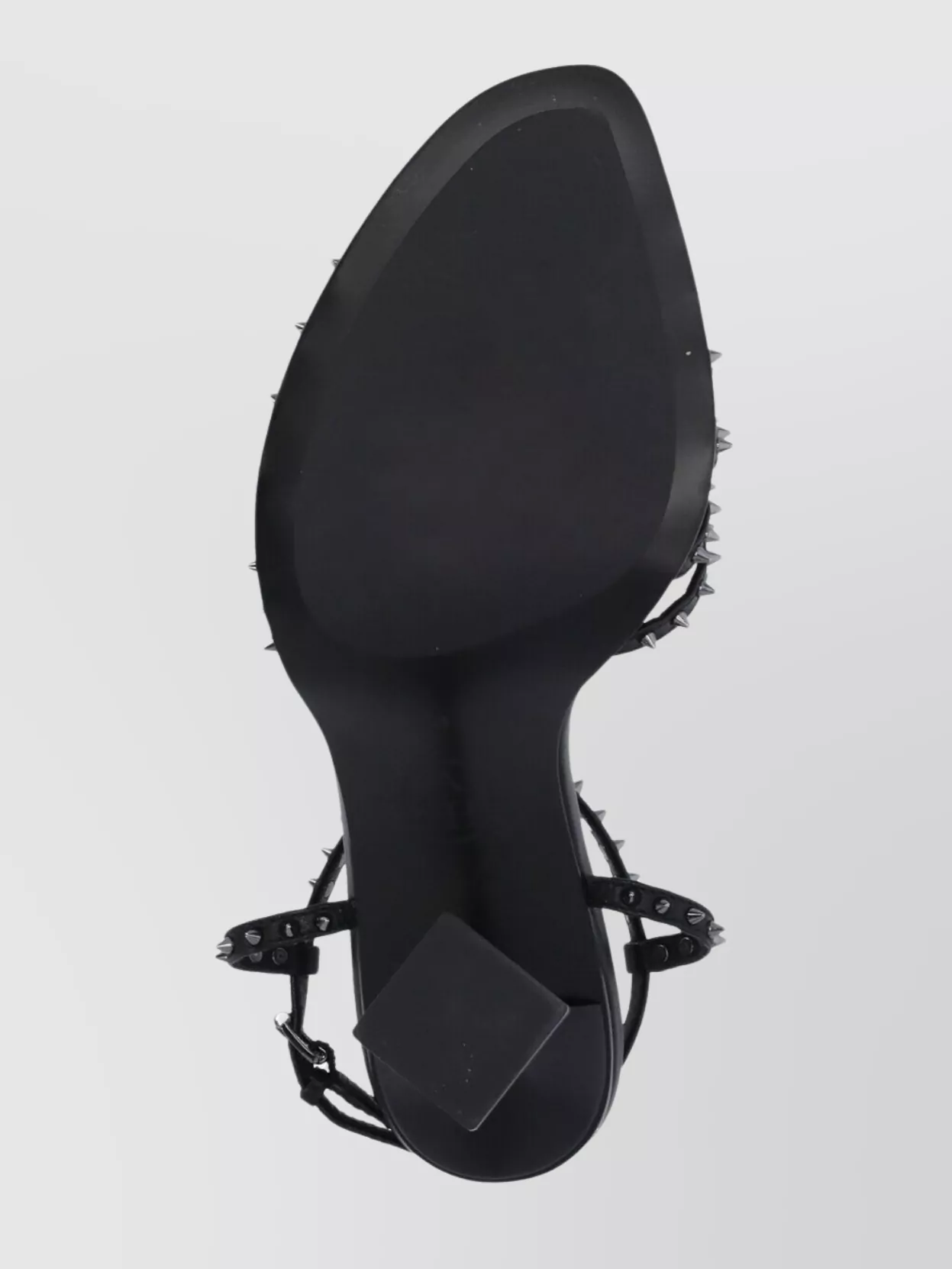 Ash Studded Pyramid Heel Leather Sandals