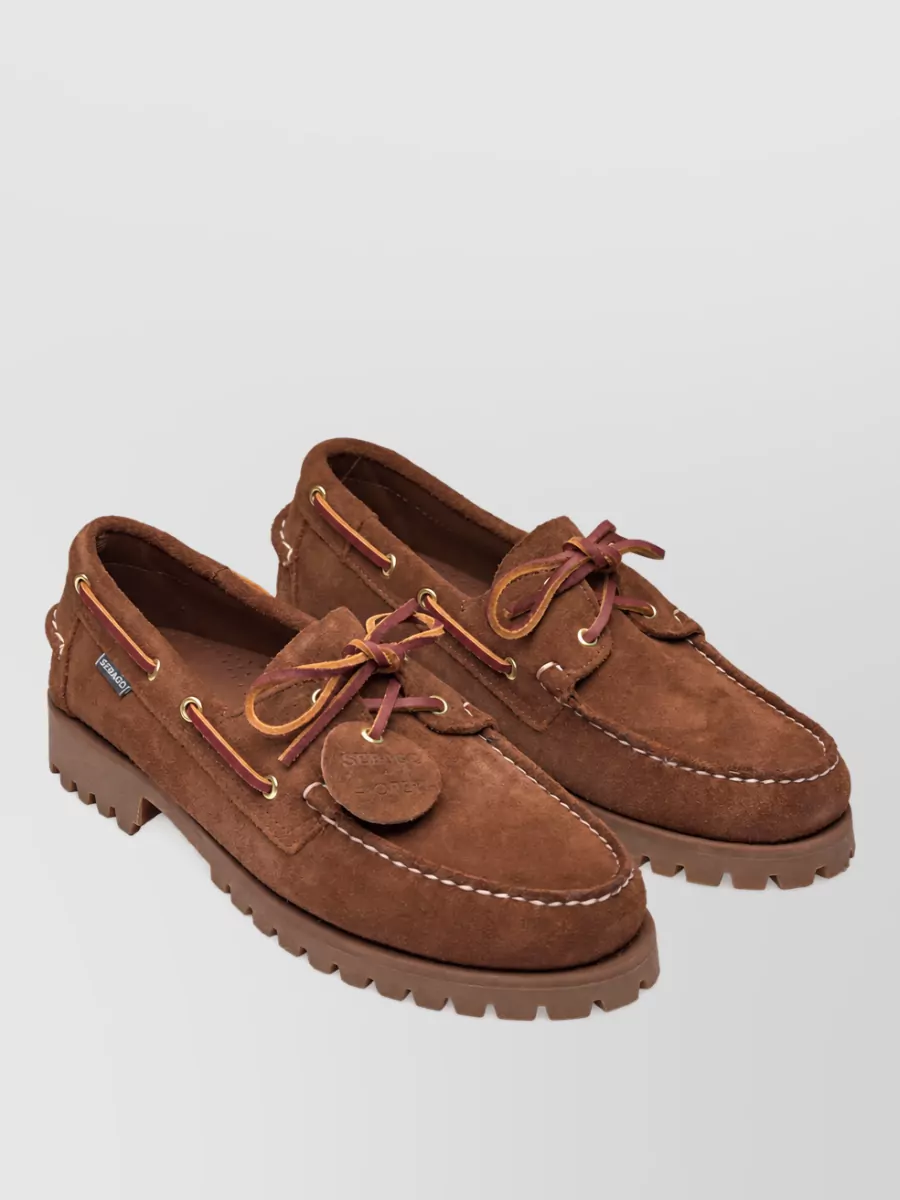 Sebago suede leather boat shoes
