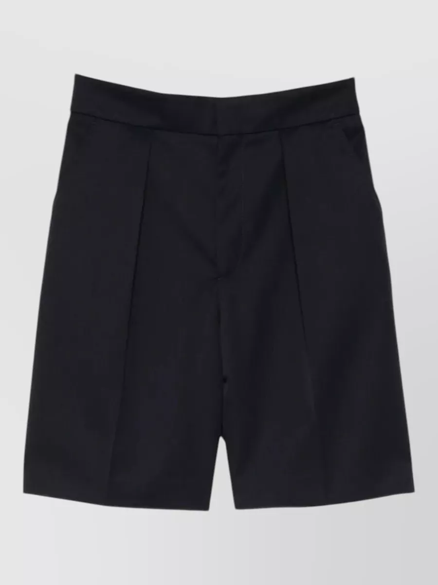 Victoria Beckham Wool Blend Tailored Shorts