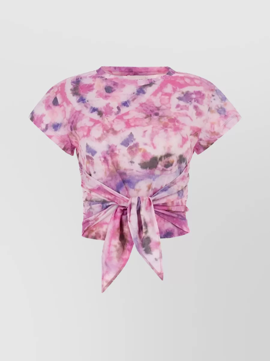Shop Isabel Marant Étoile Zodya Organic Cotton Tie-dye T-shirt In Pastel