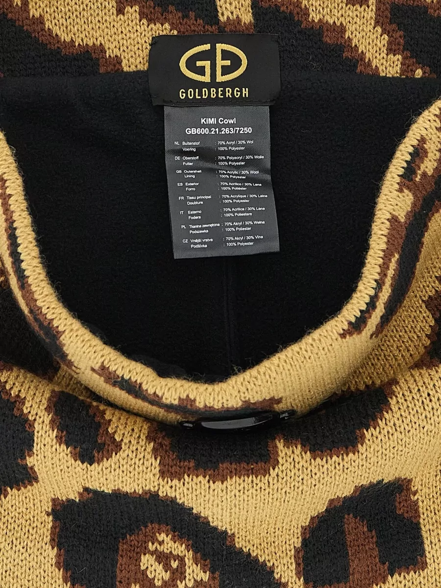 Goldbergh Leopard Knit Ring Neck Scarf