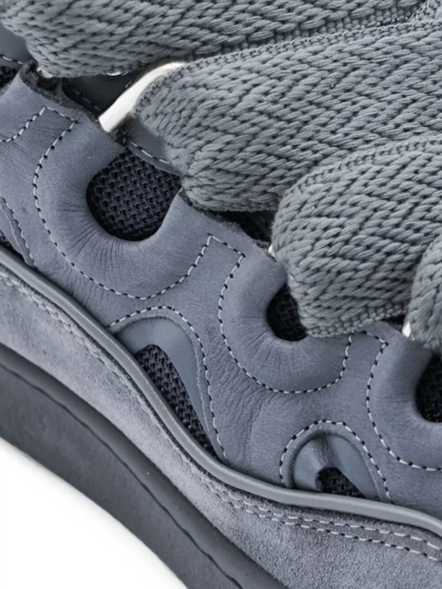 Lanvin Leather High-Top Sneakers