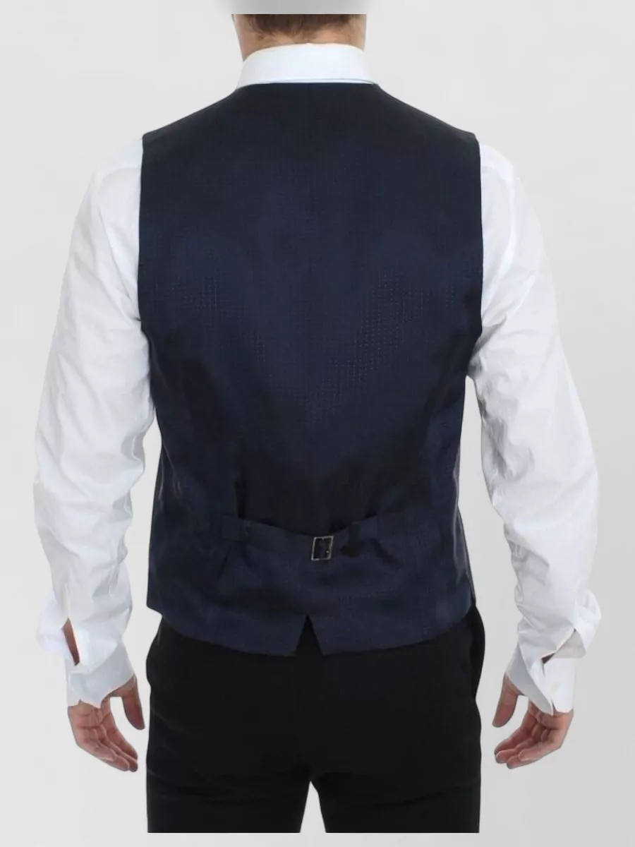 Dolce&Gabbana Wool V-Neck Formal Waistcoat
