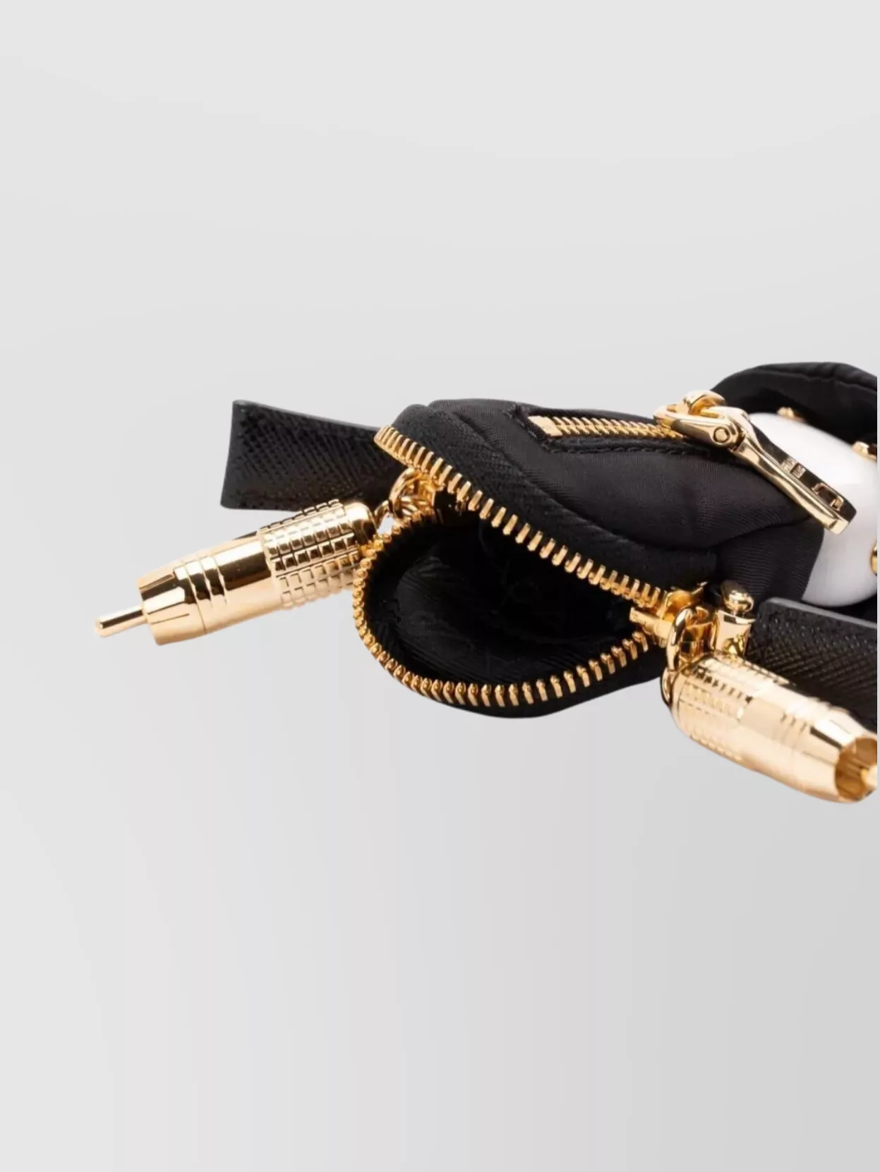 Prada Robot Keyring Zipper Detail