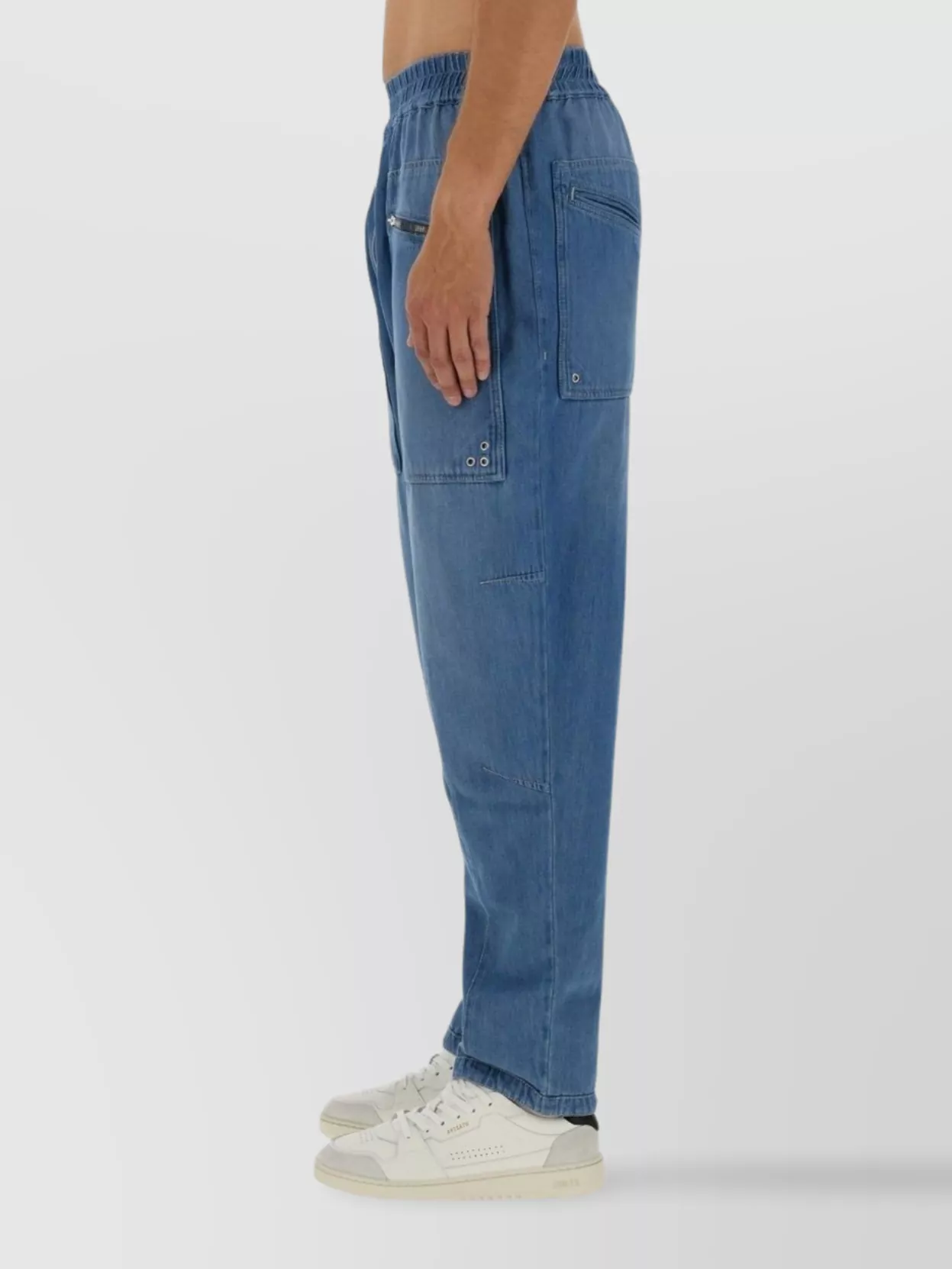 Isabel Marant Straight Leg Denim Cargo Pants