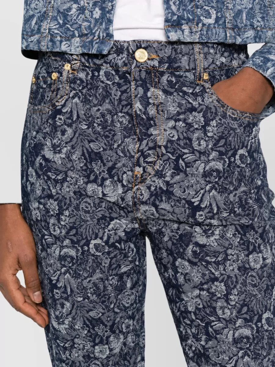 Ganni Denim Straight-Leg Jeans