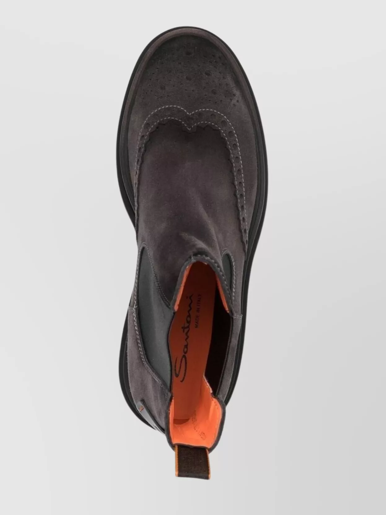 Santoni Chunky Sole Suede Finish Boots