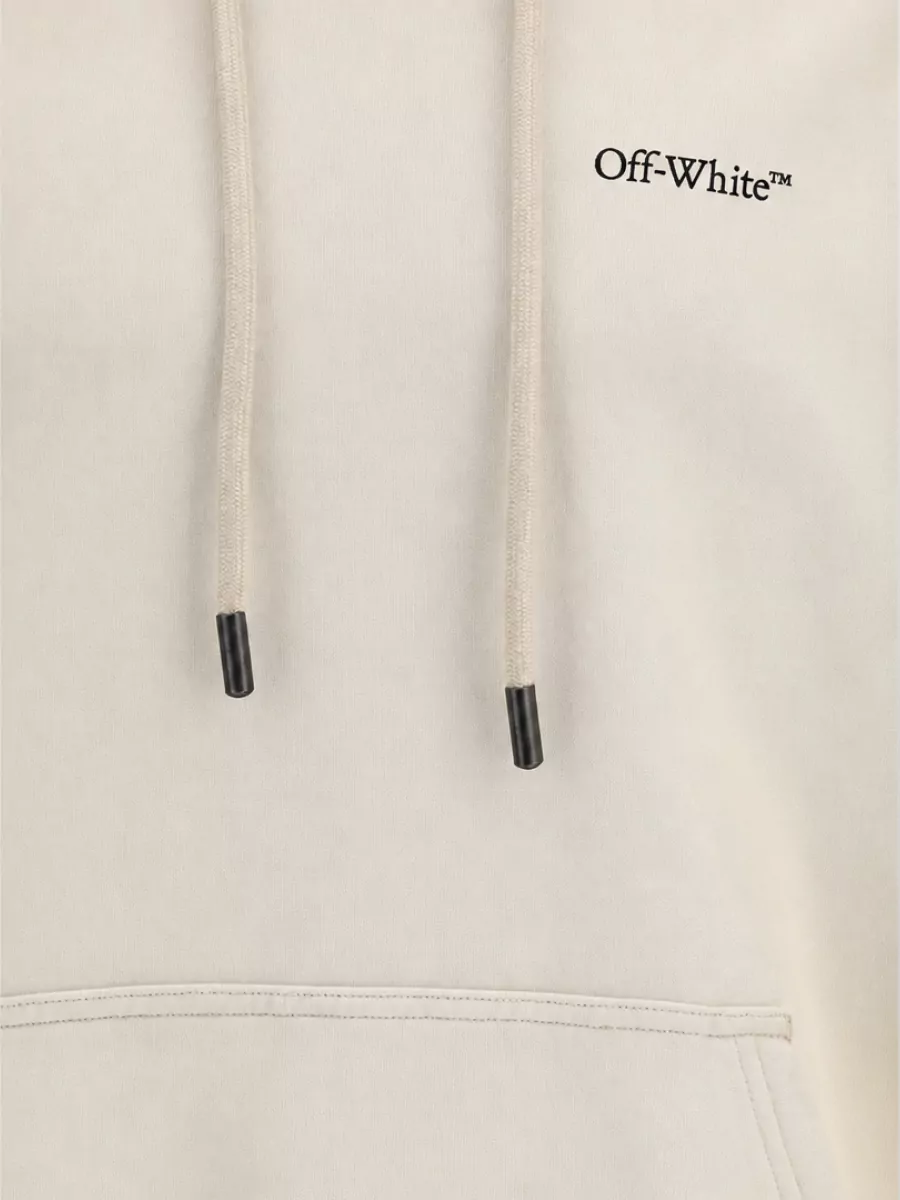 Off-White Cotton Logo-Print Hoodie