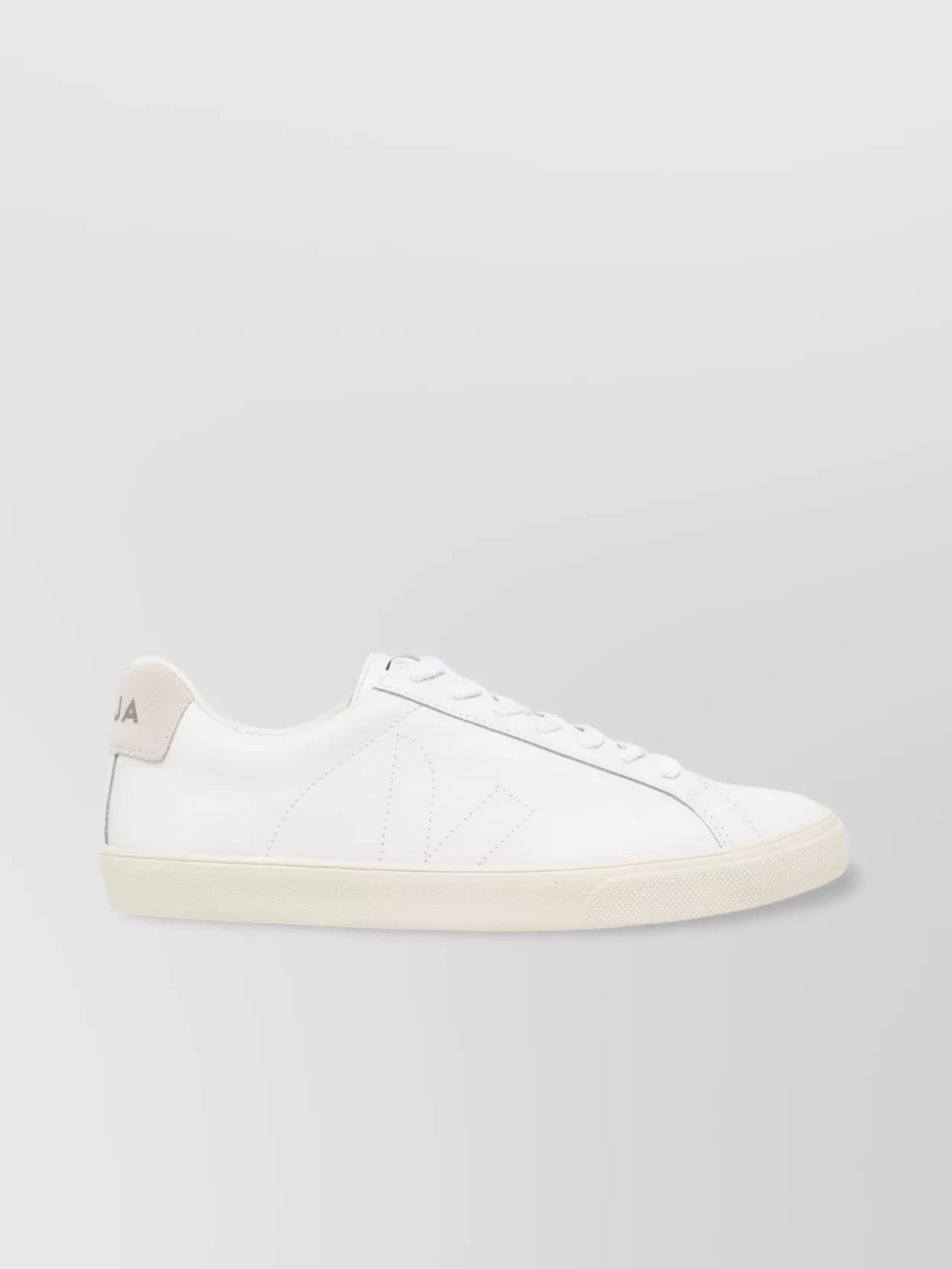 Veja Leather Logo Sneakers Rubber Sole