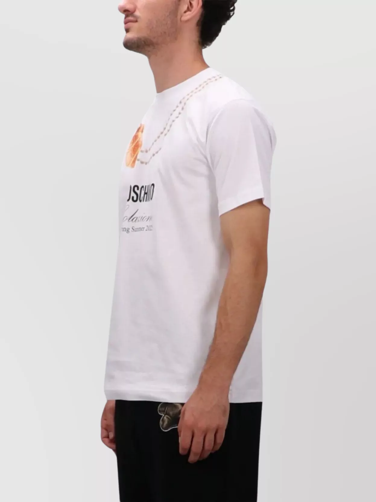 Tシャツ・カットソー Moschino A0702 2039 LOGO-PRINT SHORT-SLEEVED T-shirt 19512287_43517054_600.jpg