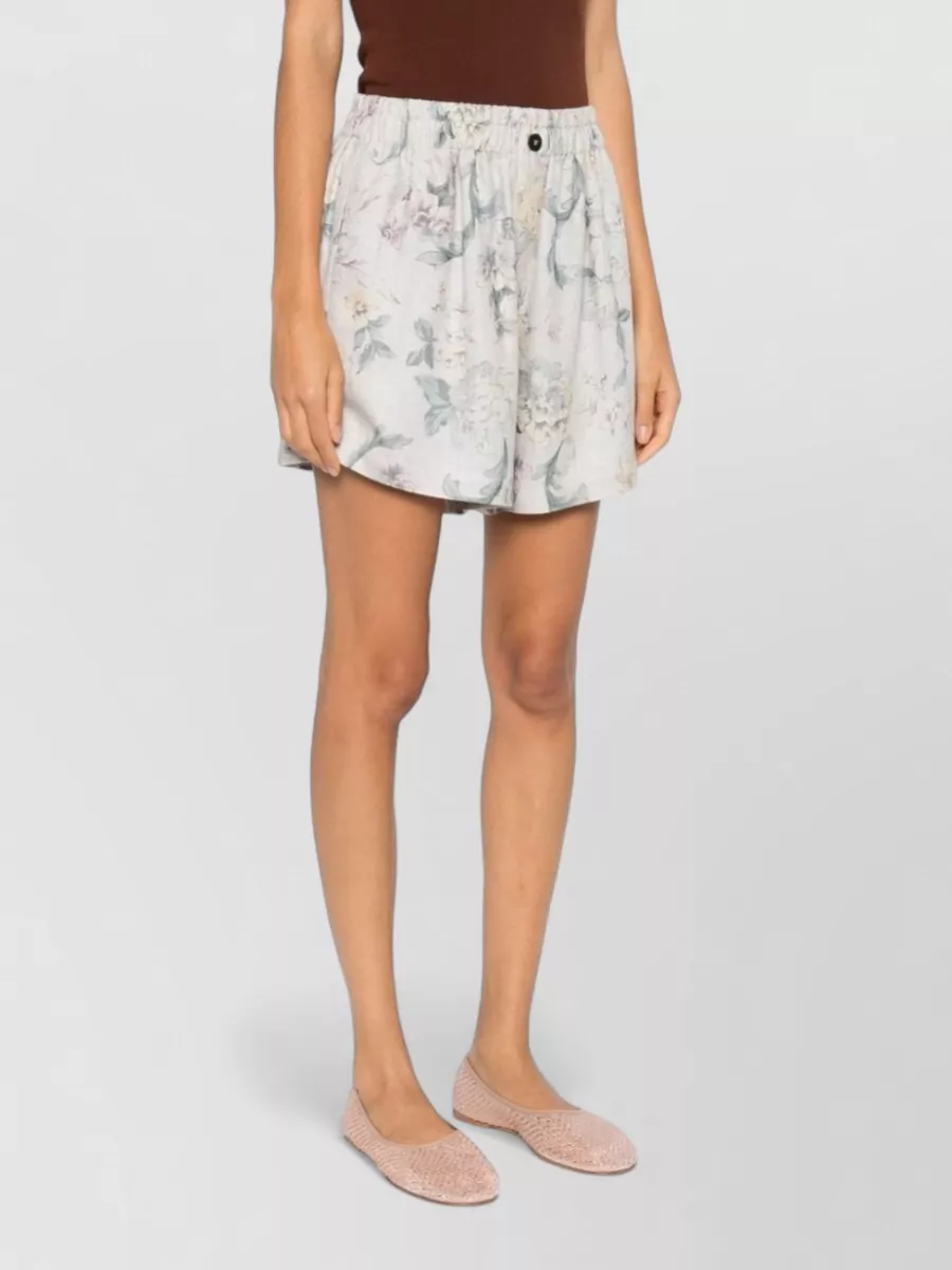 Forte Forte Floral Print Tailored Shorts