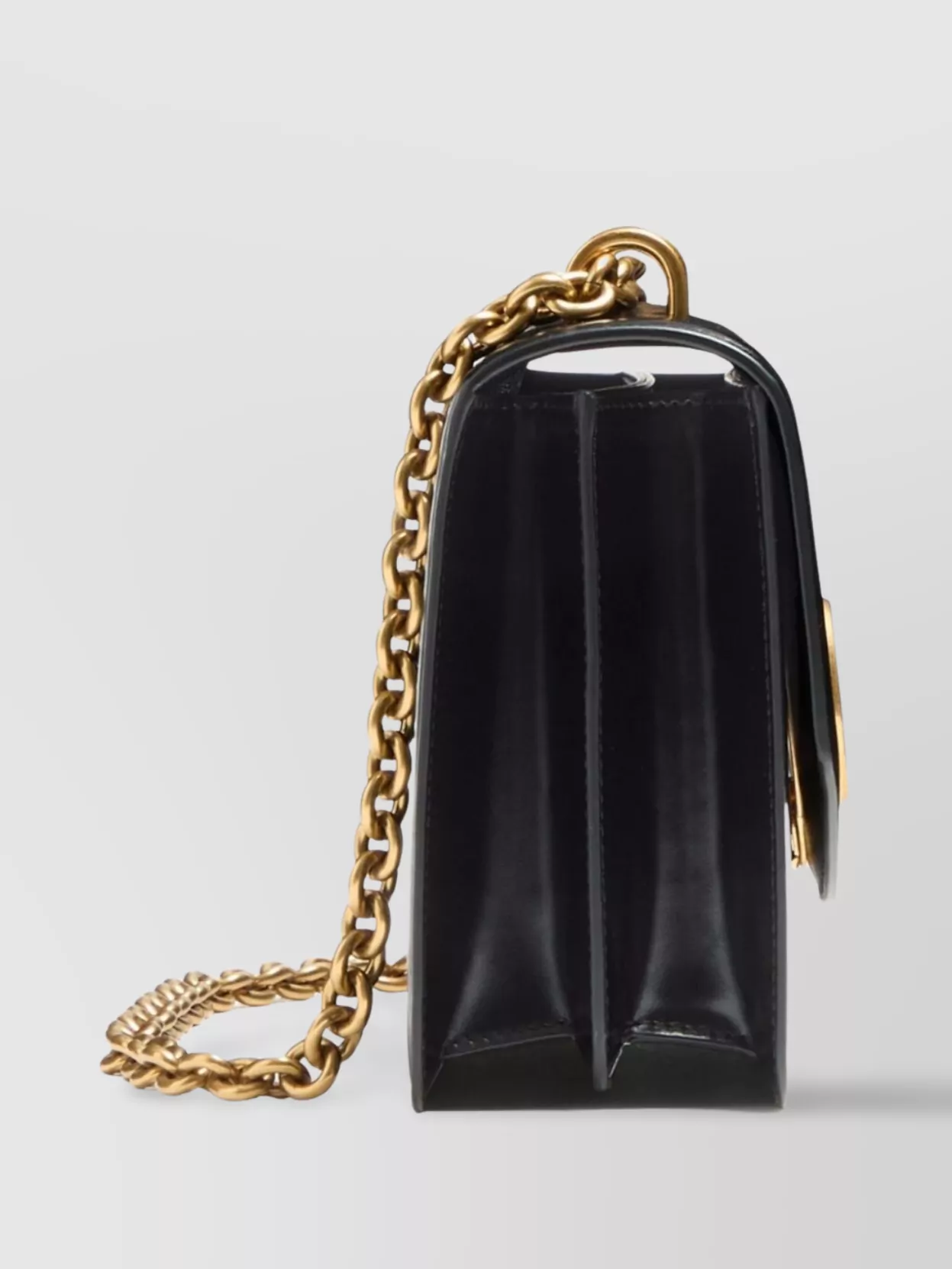 Valentino Leather Shoulder Bag Chain-link Strap