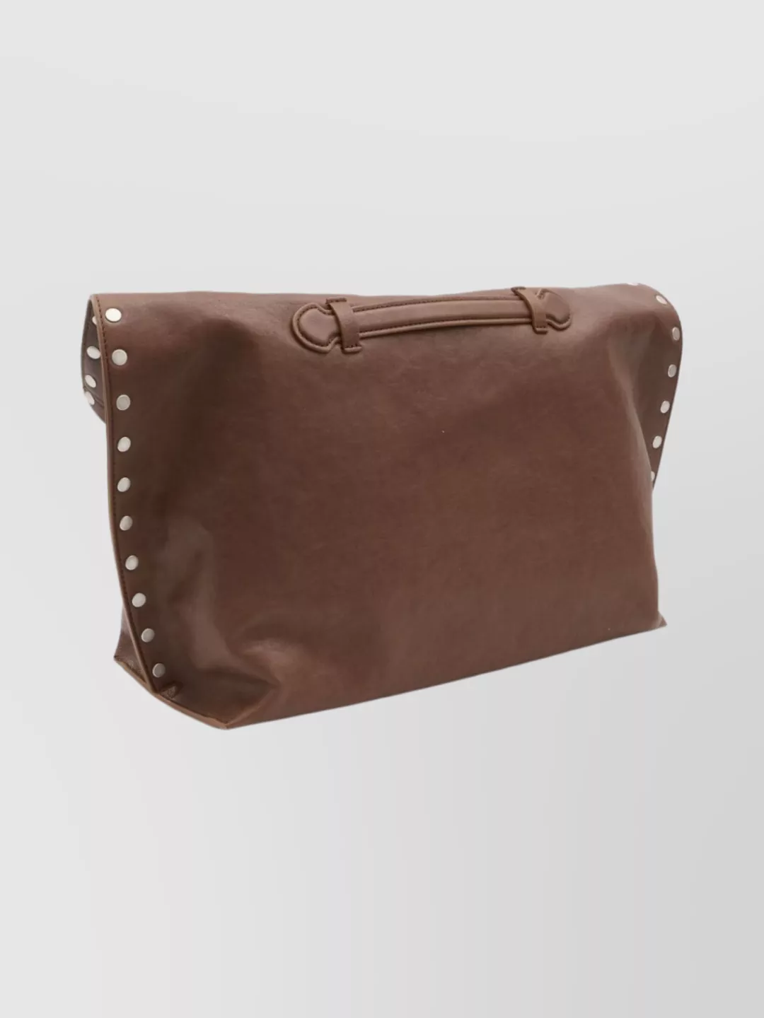 Zanellato Medium Leather Tote Bag With Metal Accents