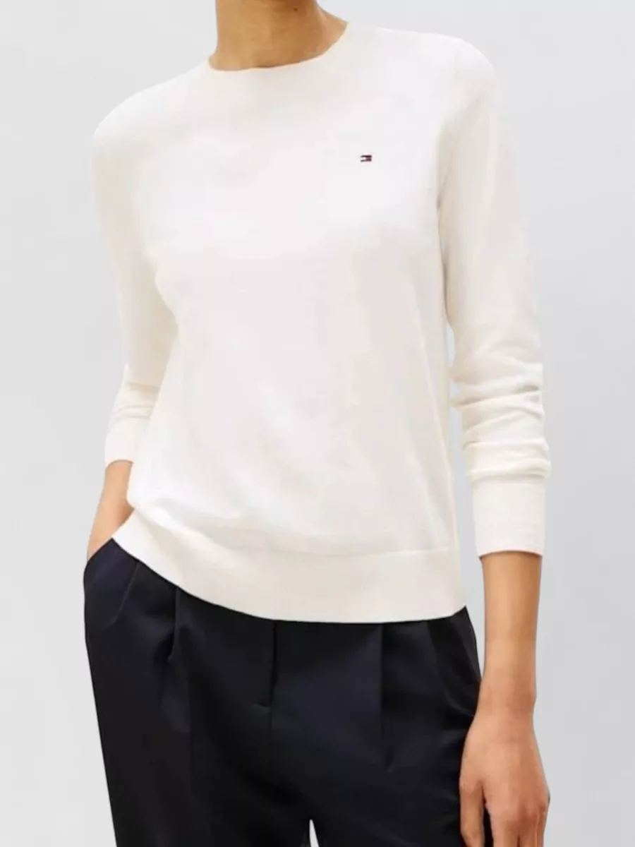 Tommy Hilfiger Fine-Knit Cotton Long-Sleeve Sweatshirt