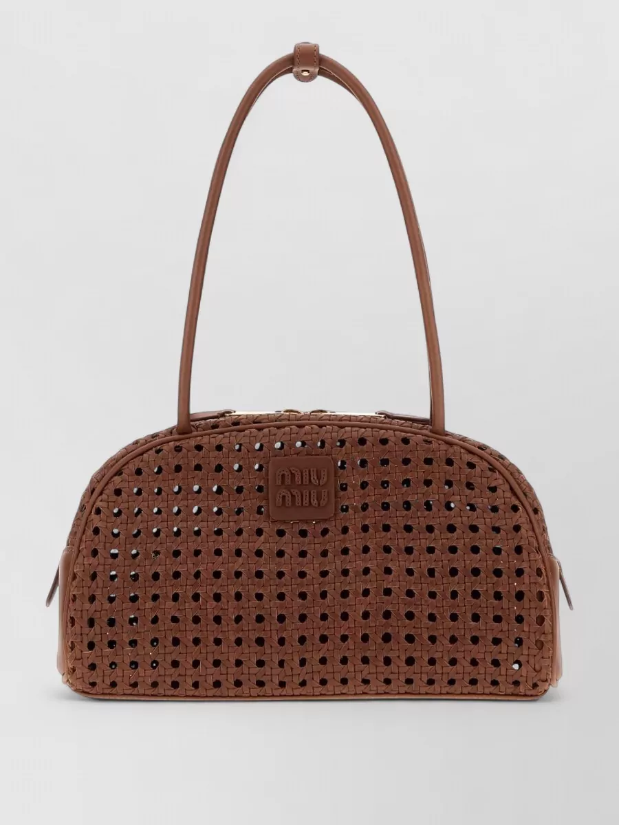 Miu Miu beau leather clutch bag