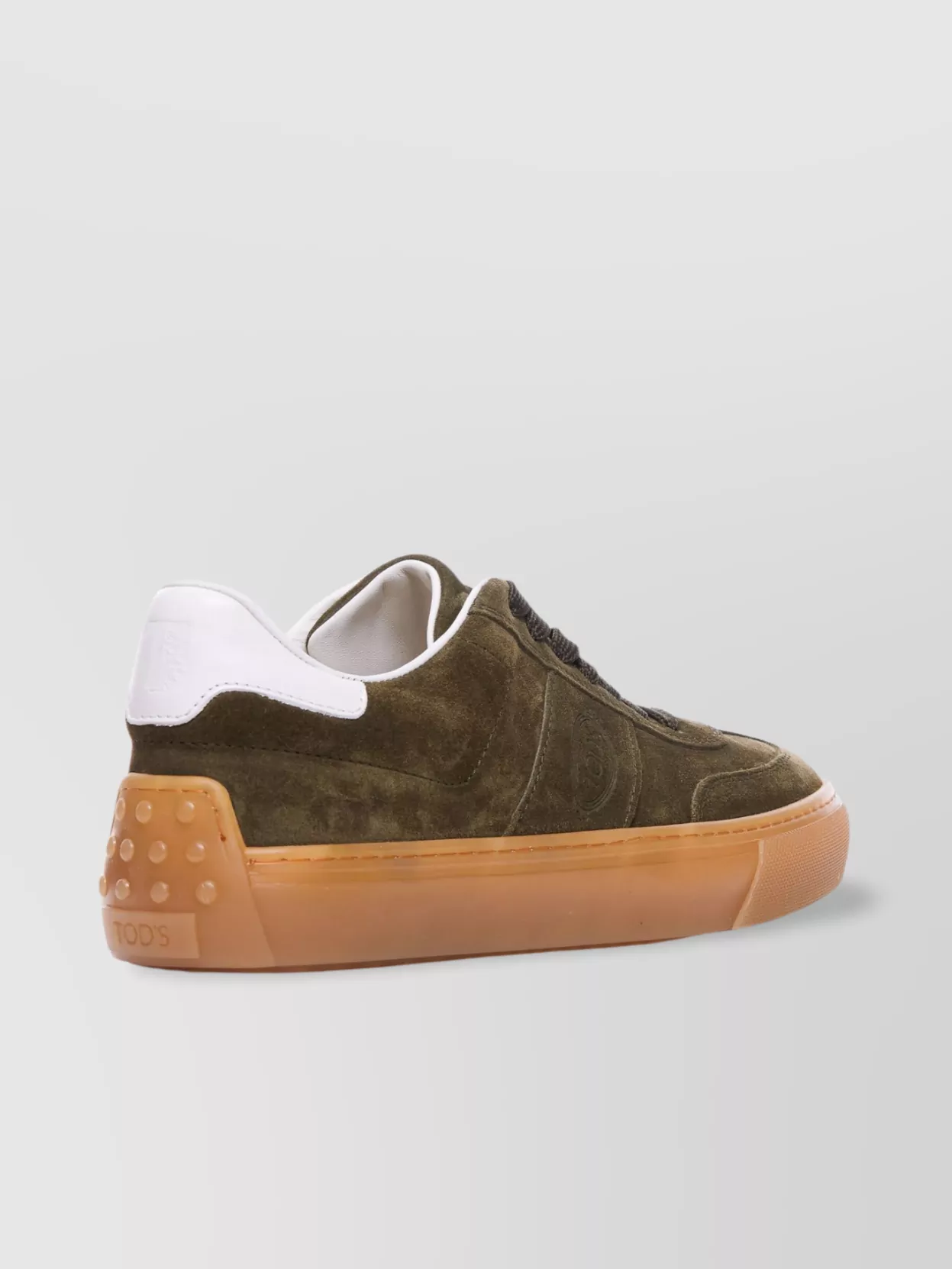 Tod's Low Top Suede Sneakers With Rubber Sole