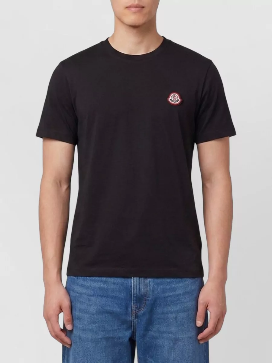Moncler cotton logo-patch short-sleeve t-shirt