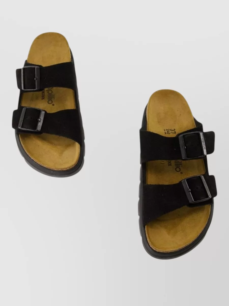 Birkenstock Suede Leather Double Buckle Sandals