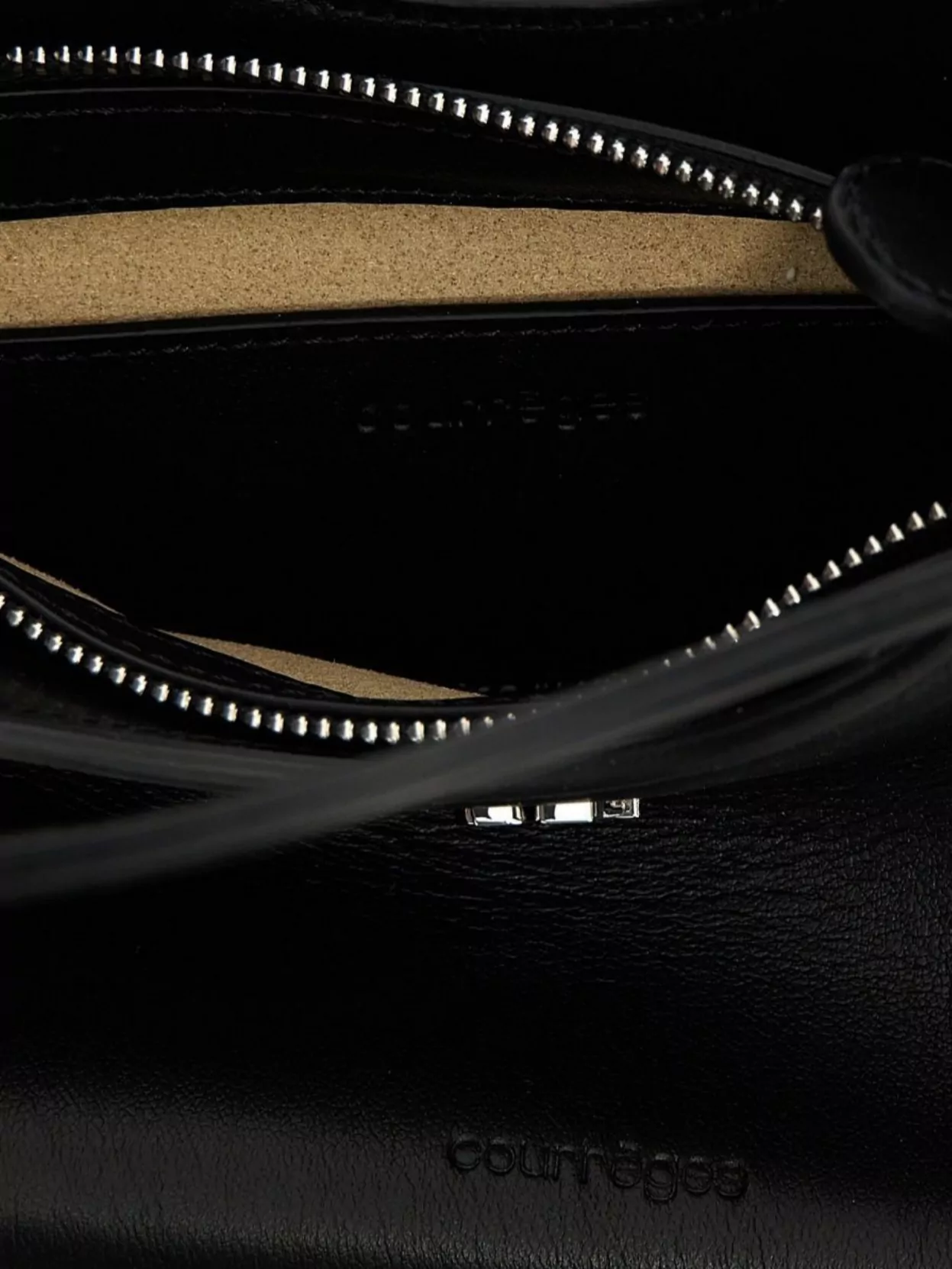 COURRÈGES DAY MINI BAG BUCKLE DETAIL