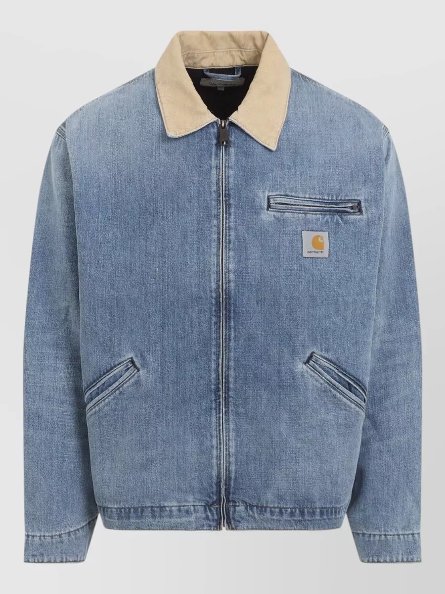 Carhartt Wip denim zip-up jacket