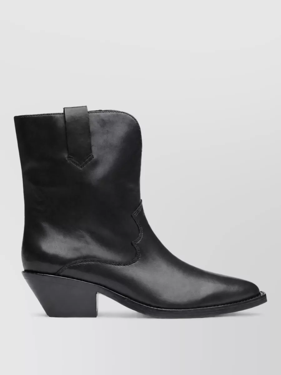 Ash Leather Ankle Boots