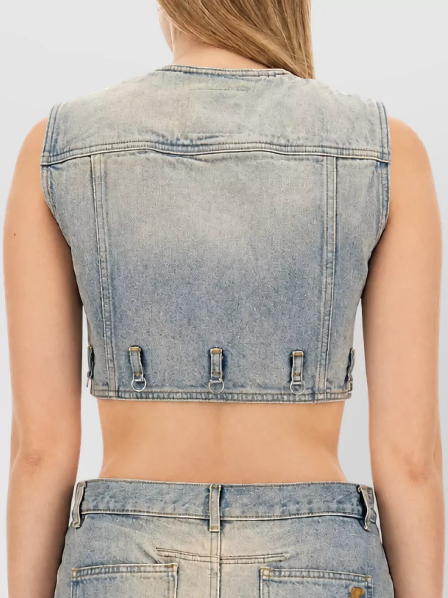 Courrèges Cropped Denim Top